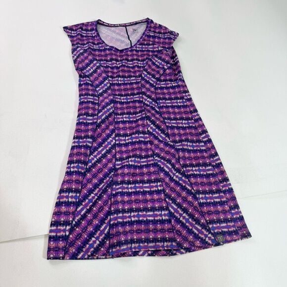 Title Nine Dress Womens Small Purple Stretch Buttah Knit Dream Athletic A Line - Picture 1 of 8